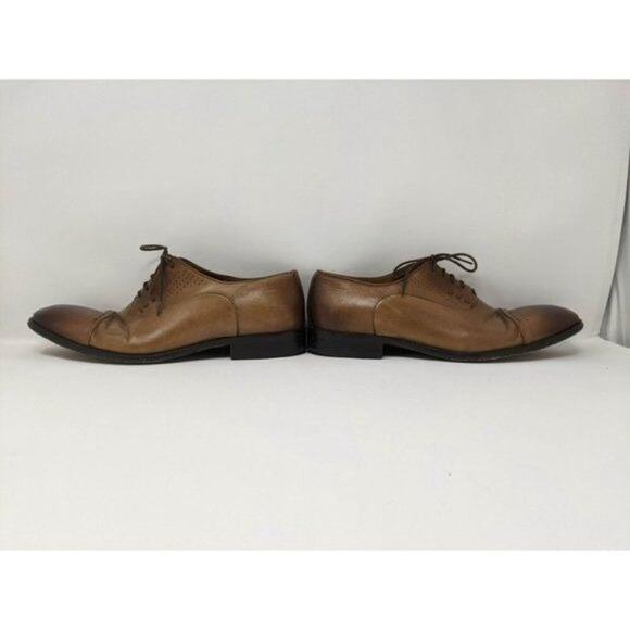 Sarar Men's Tonal Brown Leather Lace Up Dress Shoes Men's Size 41 or US Size 8 E - Picture 8 of 12